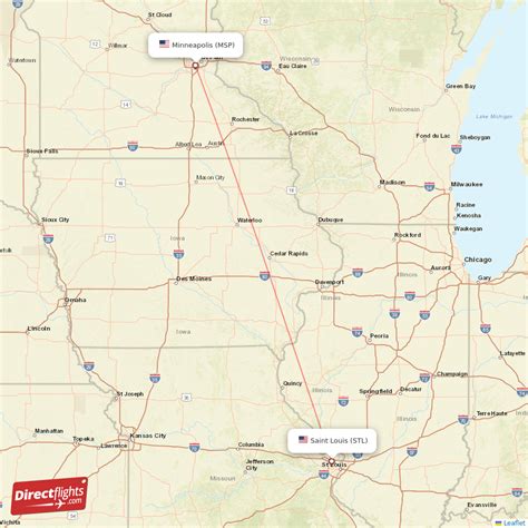 $64 Cheap Flights from St. Louis (STL) to Minneapolis (MSP).